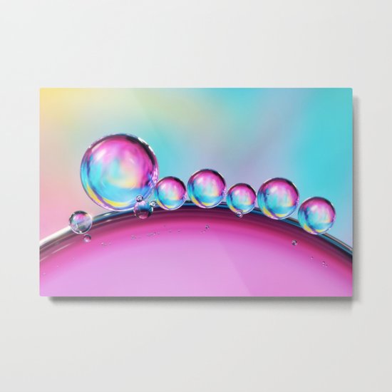 Bubble Row Metal Print
