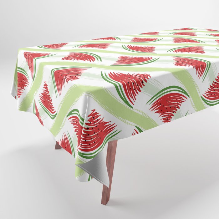 Watermelon Doodle Diagonal Tablecloth