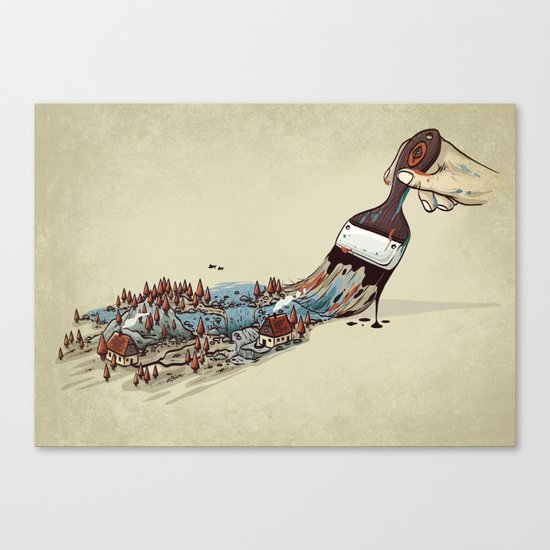 Nature Brush Canvas Print