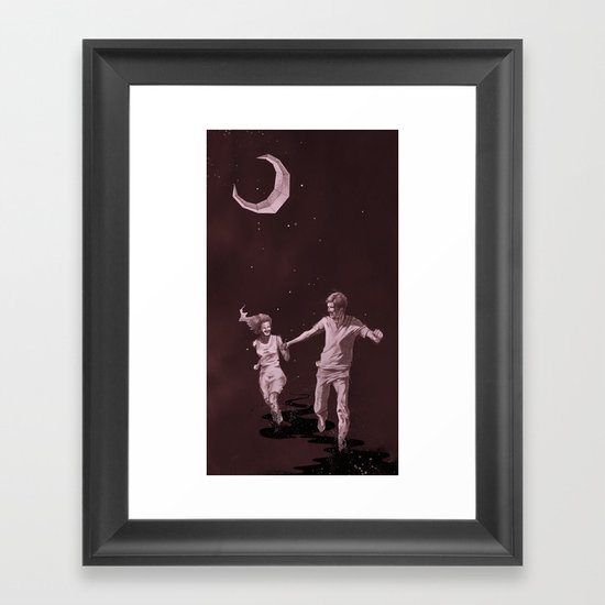 Moonlight Run Framed Art Print