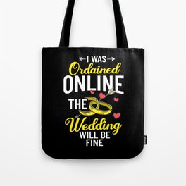 Wedding Officiant Marriage Minister Funny Pastor Tote Bag