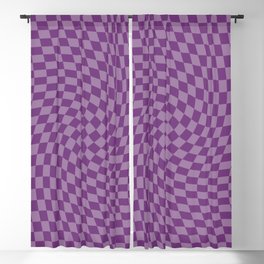 Trippy Swirl // Purple Blackout Curtain