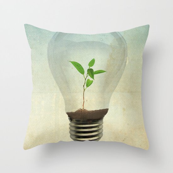 green ideas Throw Pillow