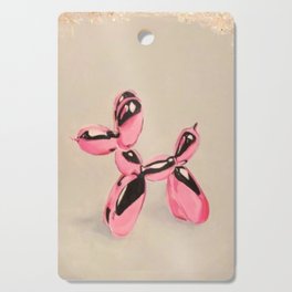 pink balloon dog Cutting Board