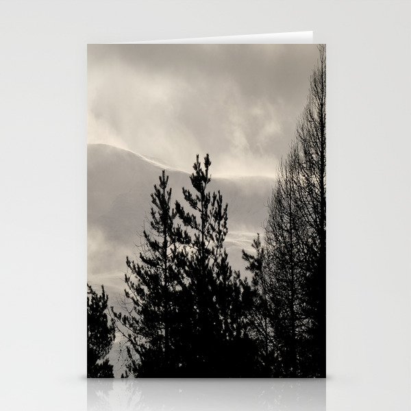 Snow Drift Peaks of the Scottish Highlands Cairngorms Stationery Cards