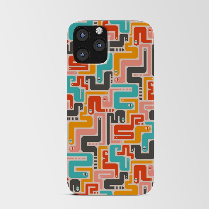 RETRO RATTLERS Mid-Century Rattlesnakes in Mod Colours iPhone Card Case