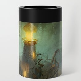 Lighthouse Sea Storm  Can Cooler