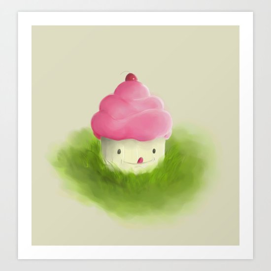 Go play with your cupcake Art Print