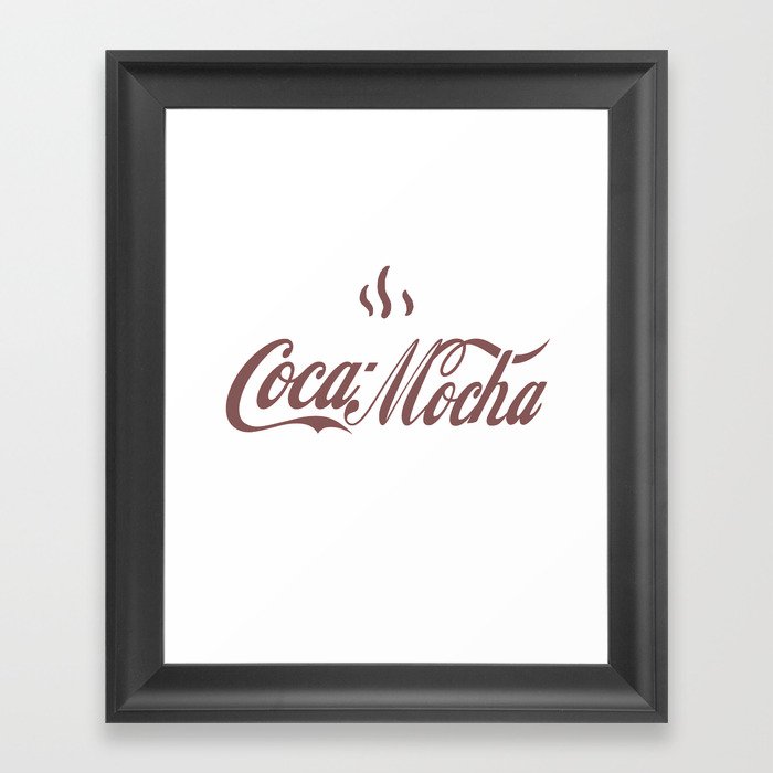 Coca Mocha Framed Art Print