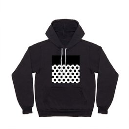 White & Black Polka Dots Hoody