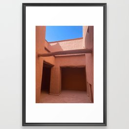 Minimal moroccan architecture  Framed Art Print