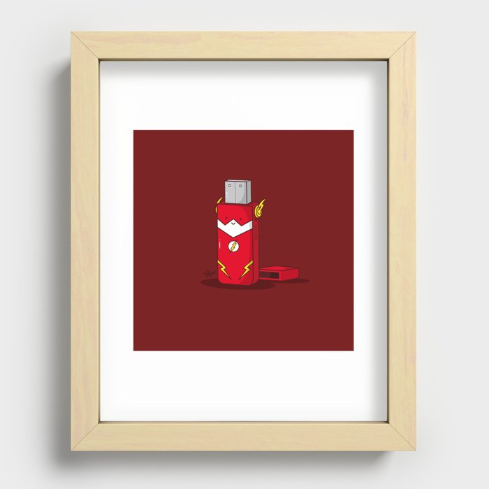 The Flash Recessed Framed Print