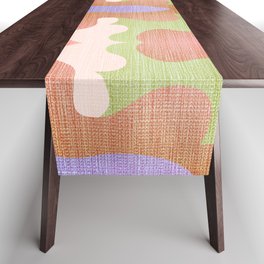 Psychedelic Granny Knit Blanket Table Runner