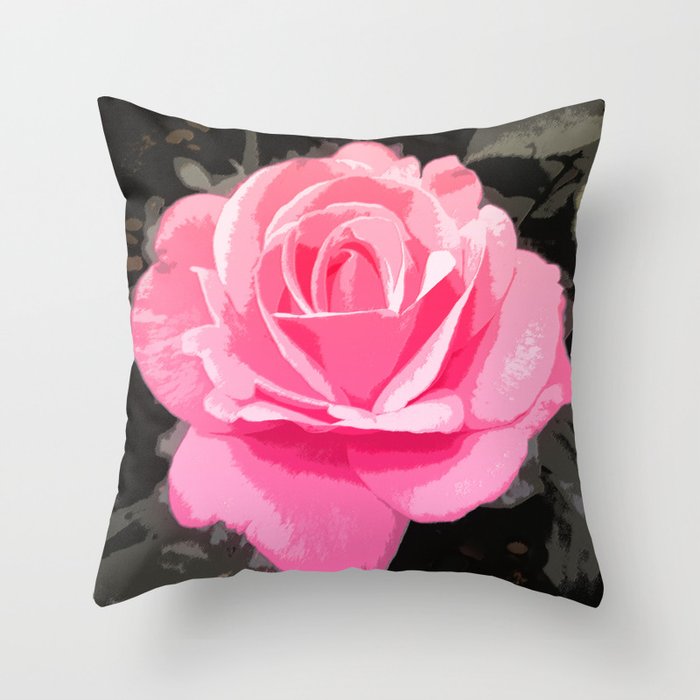 Dawning Rose Throw Pillow