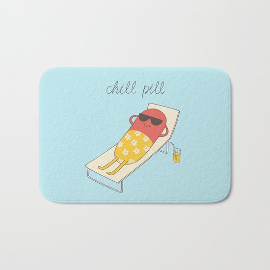 chill pill Bath Mat