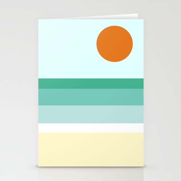 Day at the Beach Stationery Cards