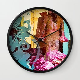 Flamenco dress Sevilla Wall Clock