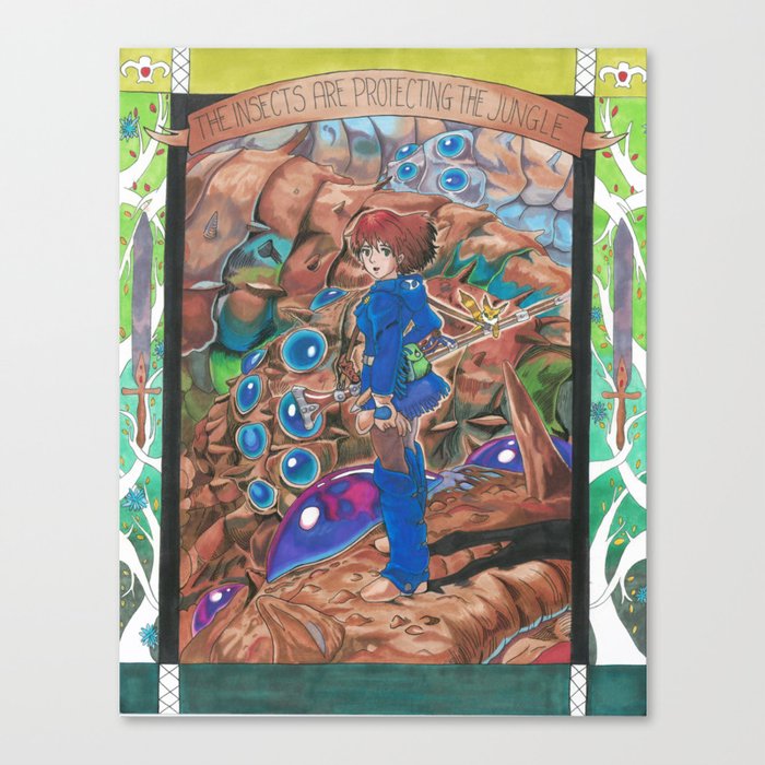 Nausicaa and the Ohmu Canvas Print