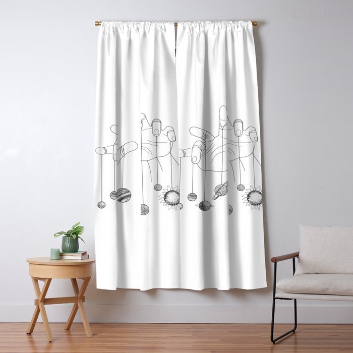 Solar System Ii Blackout Curtain By Nadja1 Society6