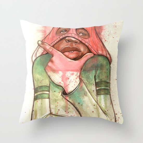 HEY HEY HEY Throw Pillow