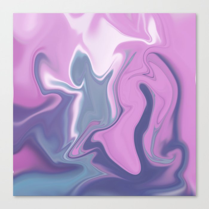Liquid pink Canvas Print