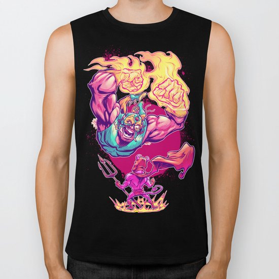 LUCHADORO VS EL DIABLO Biker Tank