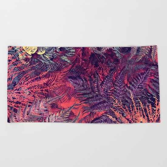 flowers 16 Beach Towel