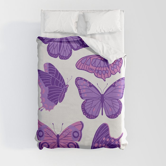 Texas Butterflies – Purple and Pink Duvet Cover