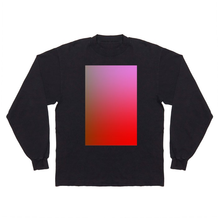 41 Rainbow Gradient Colour Palette 220506 Aura Ombre Valourine Digital Minimalist Art Long Sleeve T Shirt