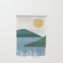 Sunny Lake - Abstract Landscape Wall Hanging