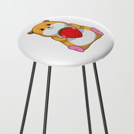 Hamster with Strawberry Counter Stool