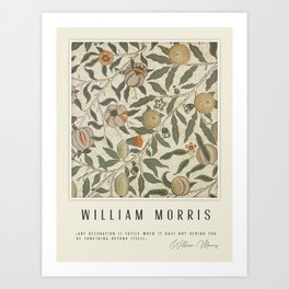 Modern poster-William Morris-Vegetable print 1. Art Print
