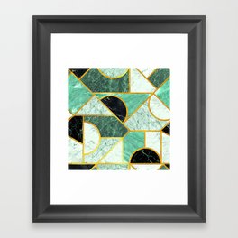 Geometric Marble Mosaic 03 Framed Art Print