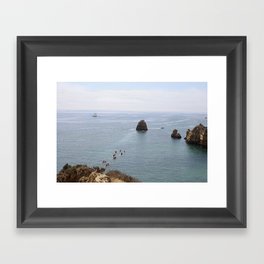 Morning Kayak In The Algarve  Framed Art Print