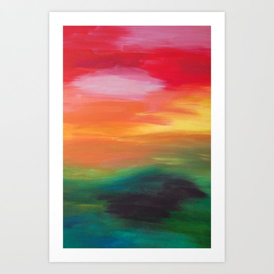 Whats behind the next hill? Art Print