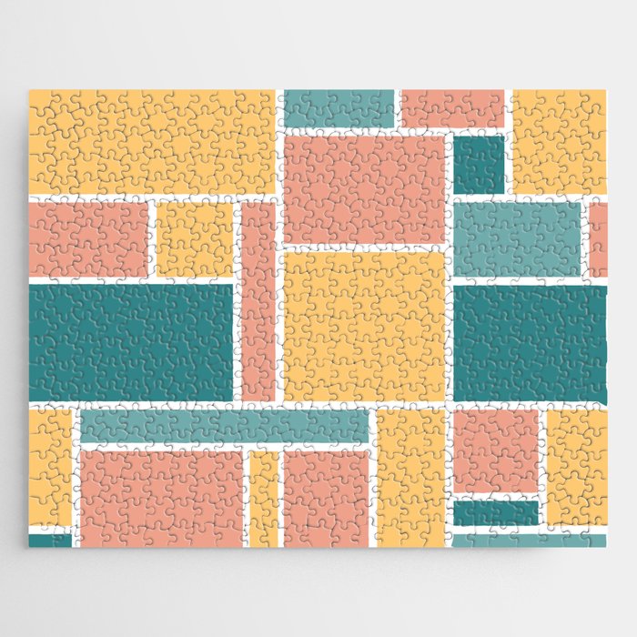 Geometric Summer Abstract Jigsaw Puzzle