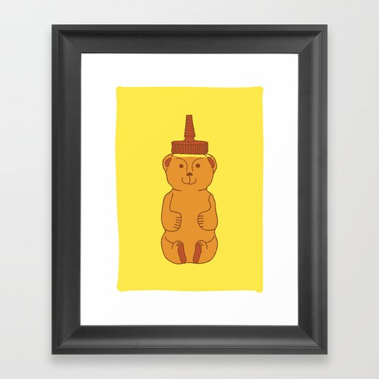Honey Bear Framed Art Print