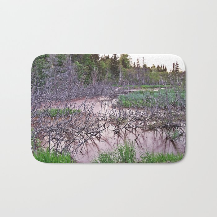 Mountain Swamp Bath Mat By Danbythesea