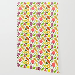 Fruit summer pattern Wallpaper