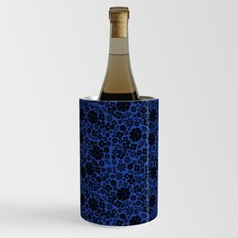Mel's ditsy blossom - gothic midnight blue Wine Chiller