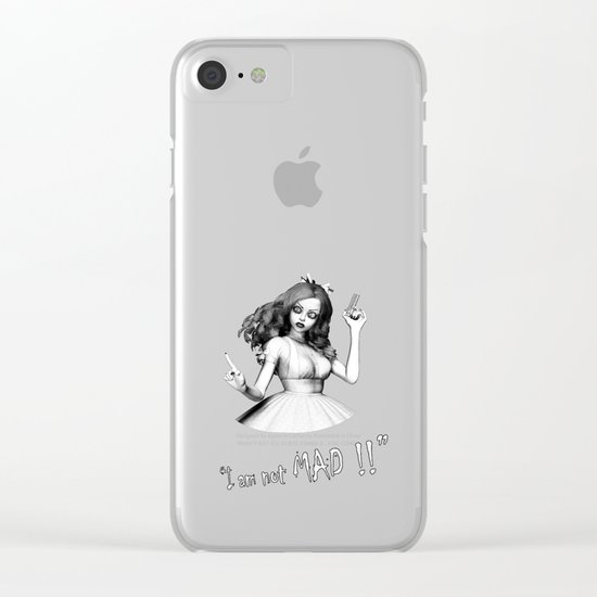 Mad Alice Clear iPhone Case