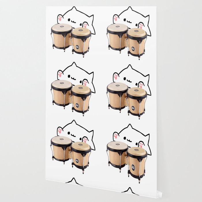 Bongo Cat Cute And Funny Meme Wallpaper By Anuelaaclothing Society6