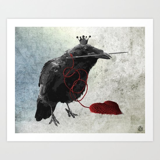 weaving hearts Art Print