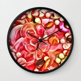Pedals and Pebbles Wall Clock