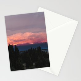 Argentina Photography - Pink Sunset Over The Argentine Forest Stationery Card