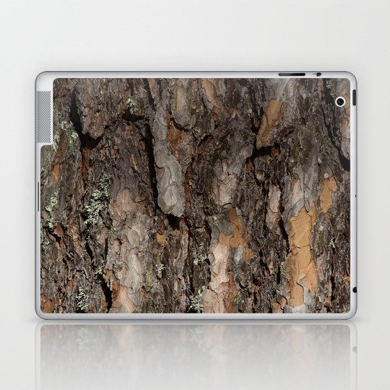 Pine bark close-up Laptop & iPad Skin