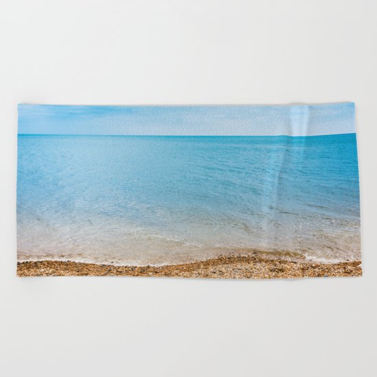 sea sand beach 4 Beach Towel