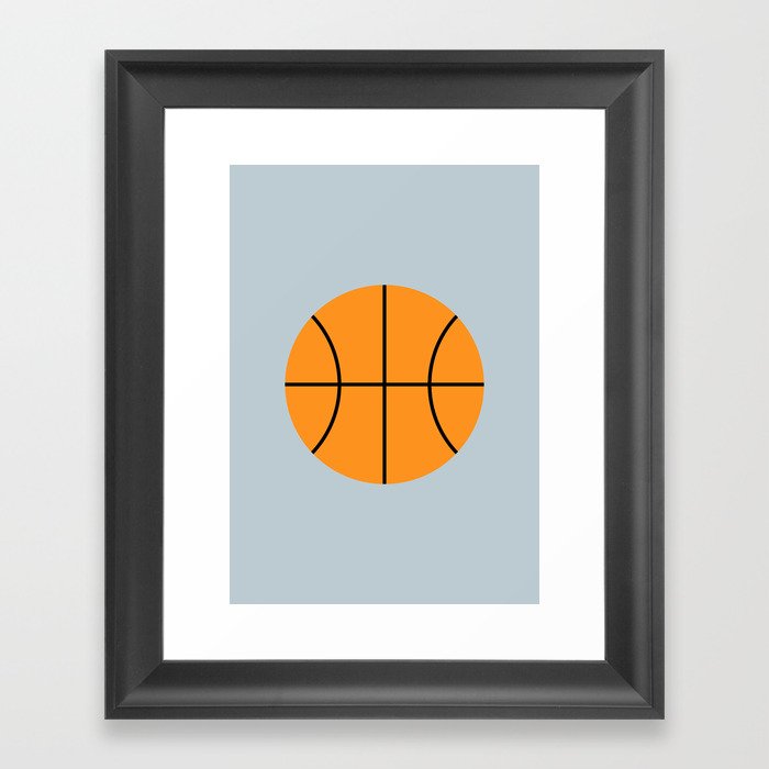 #9 Basketball Framed Art Print