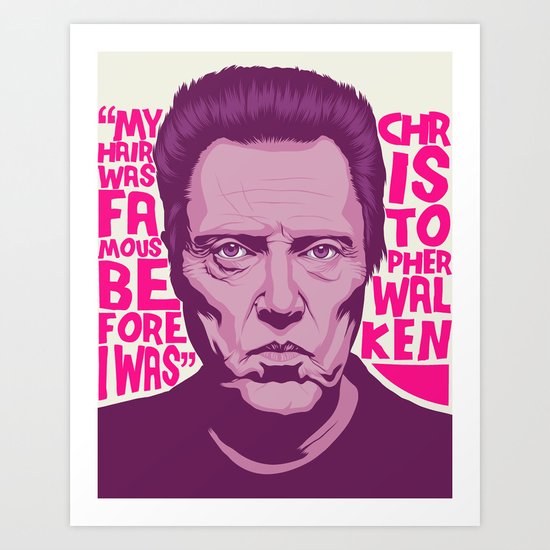 Christopher Walken Art Print