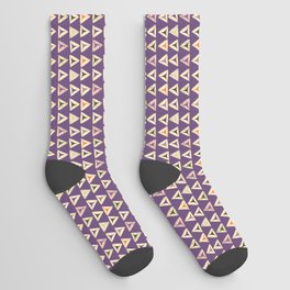 Purple Hamantaschen for Purim Socks
